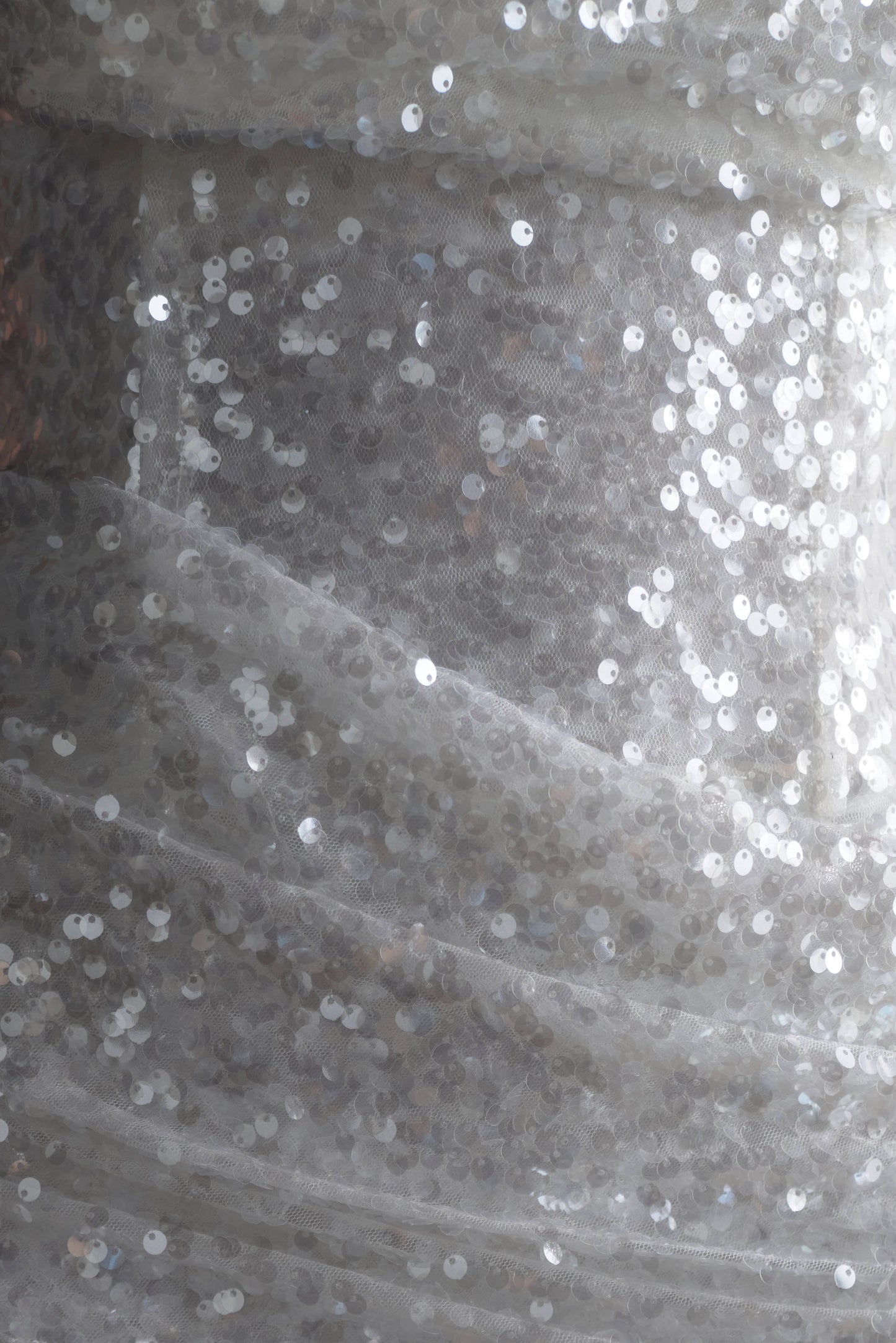 ROF Nala Straplez Payet Mini Elbise - Beyaz