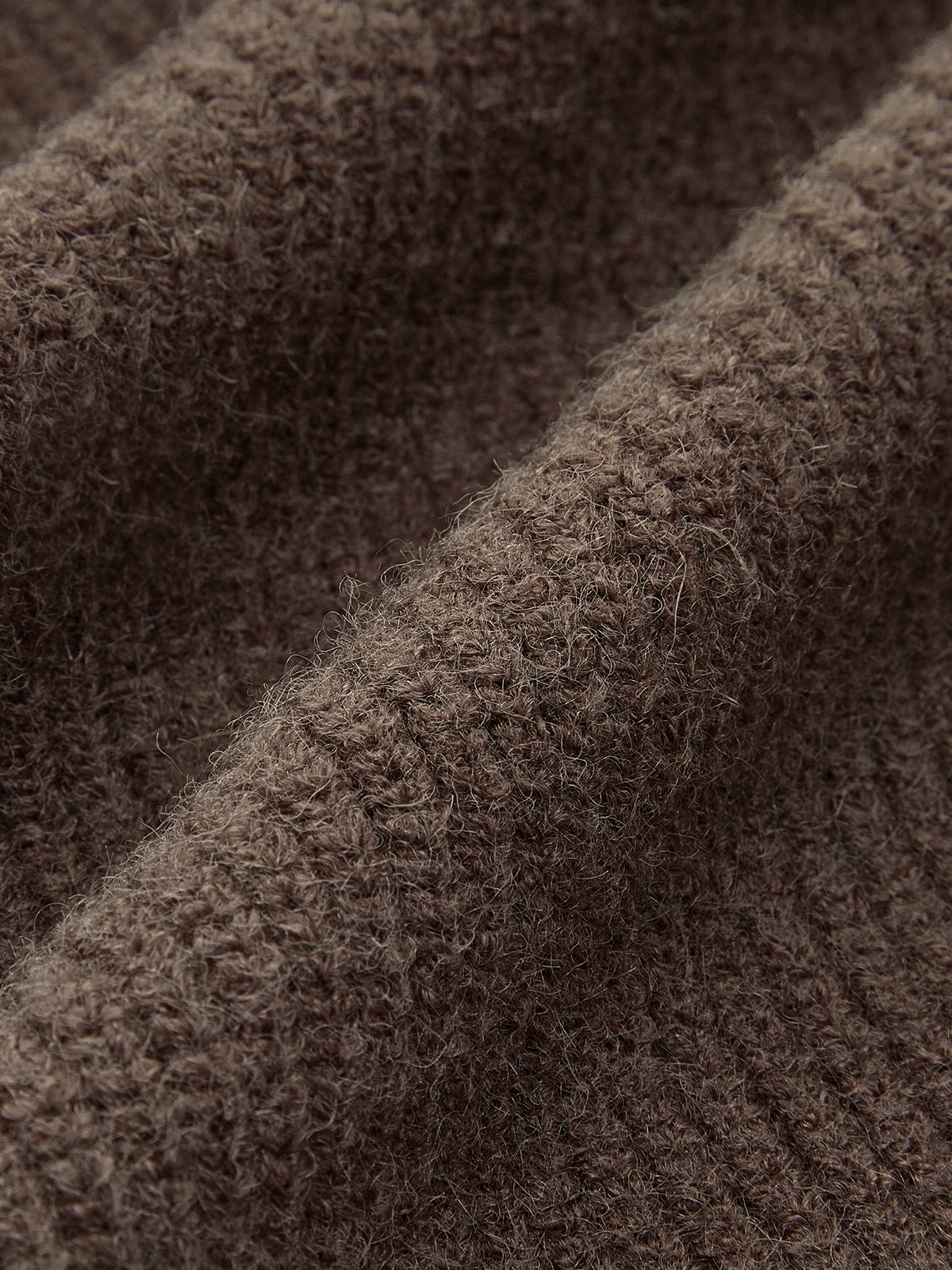 Düğmeli Yakalı Kısa Triko Hırka Koyu Kahverengi Metal Detaylı