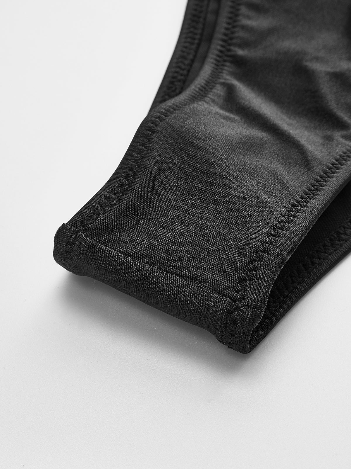 Şık Düğümlü Bandeau Bikini Takımı Siyah