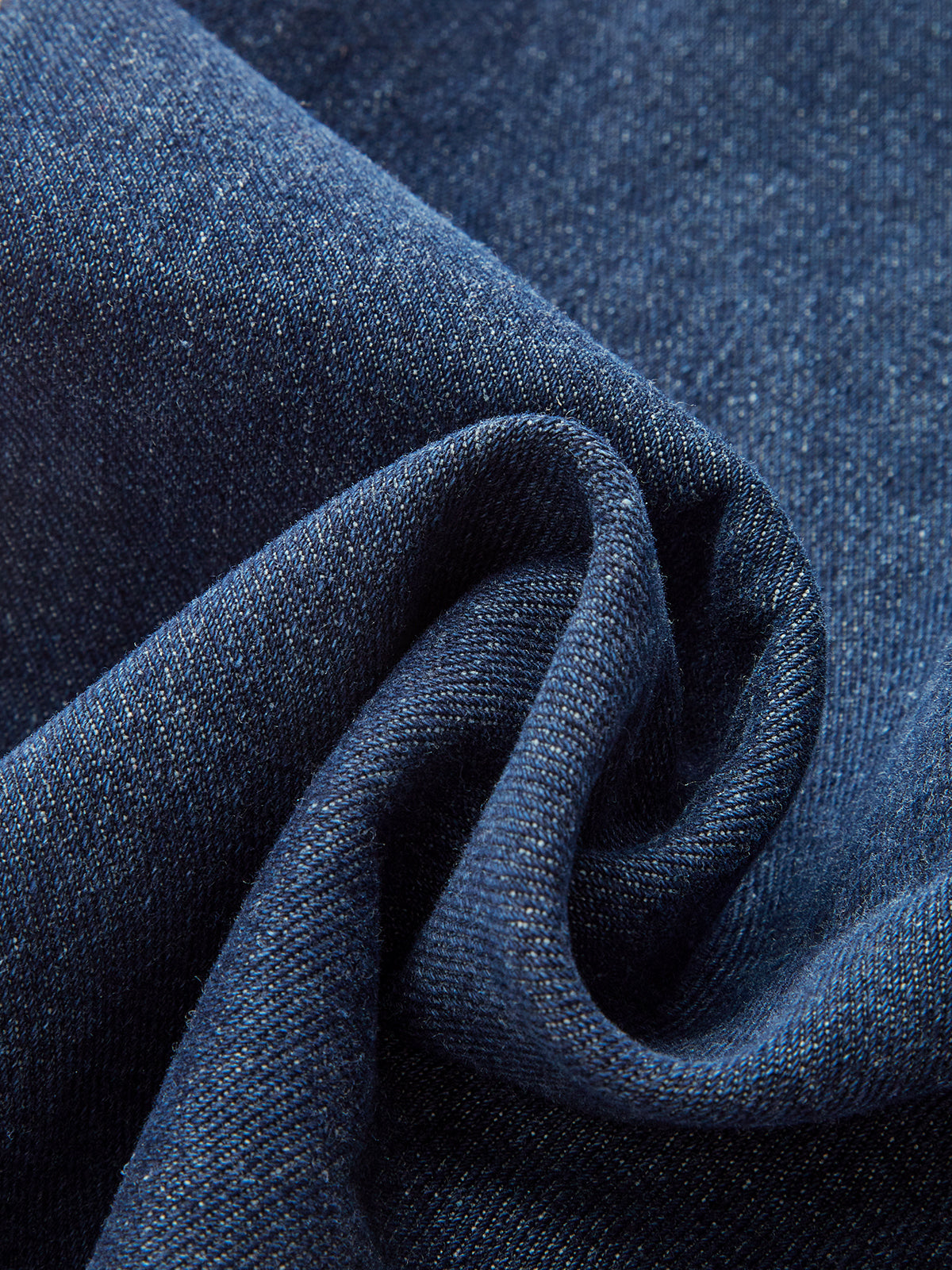 Yüksek Bel Bol Paça Kot Pantolon Lacivert Denim