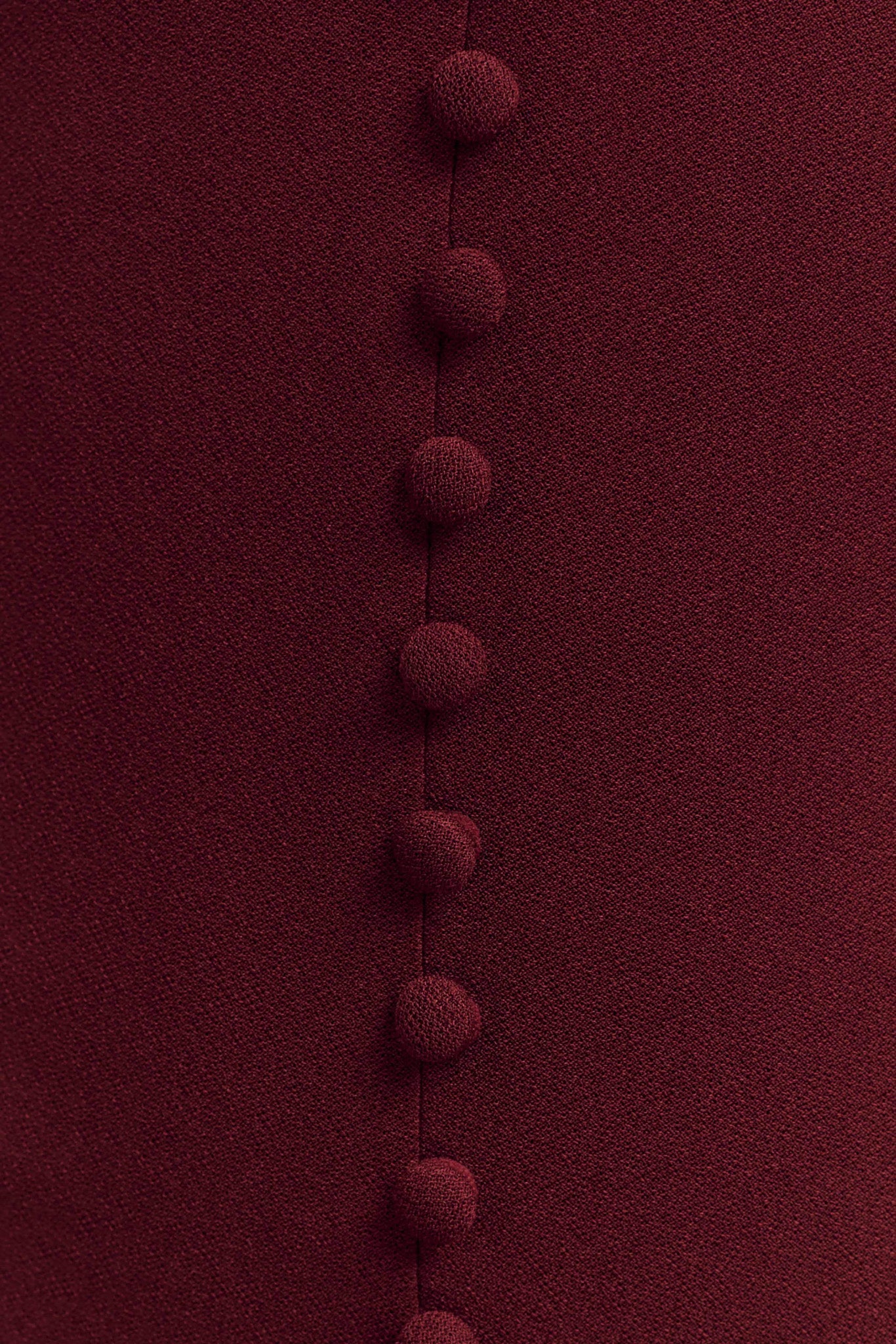 ROF Annita Krep Boyundan Bağlamalı Midi Elbise - Merlot