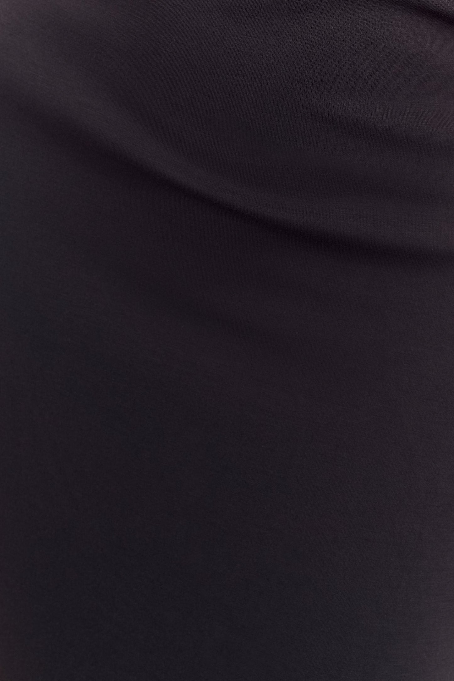 ROF Lorelei Krep Twist Midi Elbise - Koyu Kömür