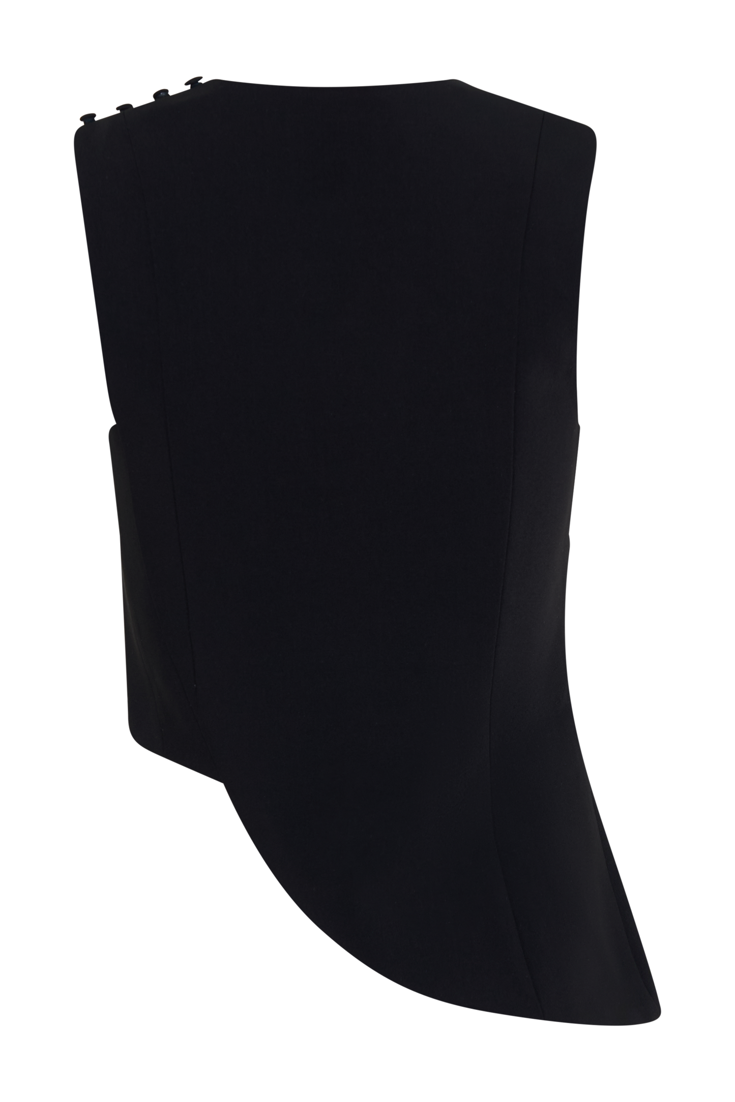 ROF Astrid Asimetrik Kolsuz Takım Elbise Üstü - Siyah