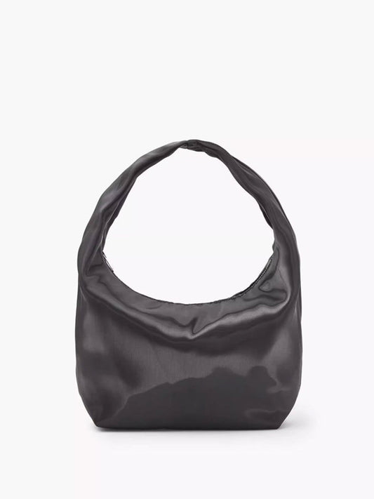 Saten Kızdırma Çanta Siyah Minimalist Tasarım