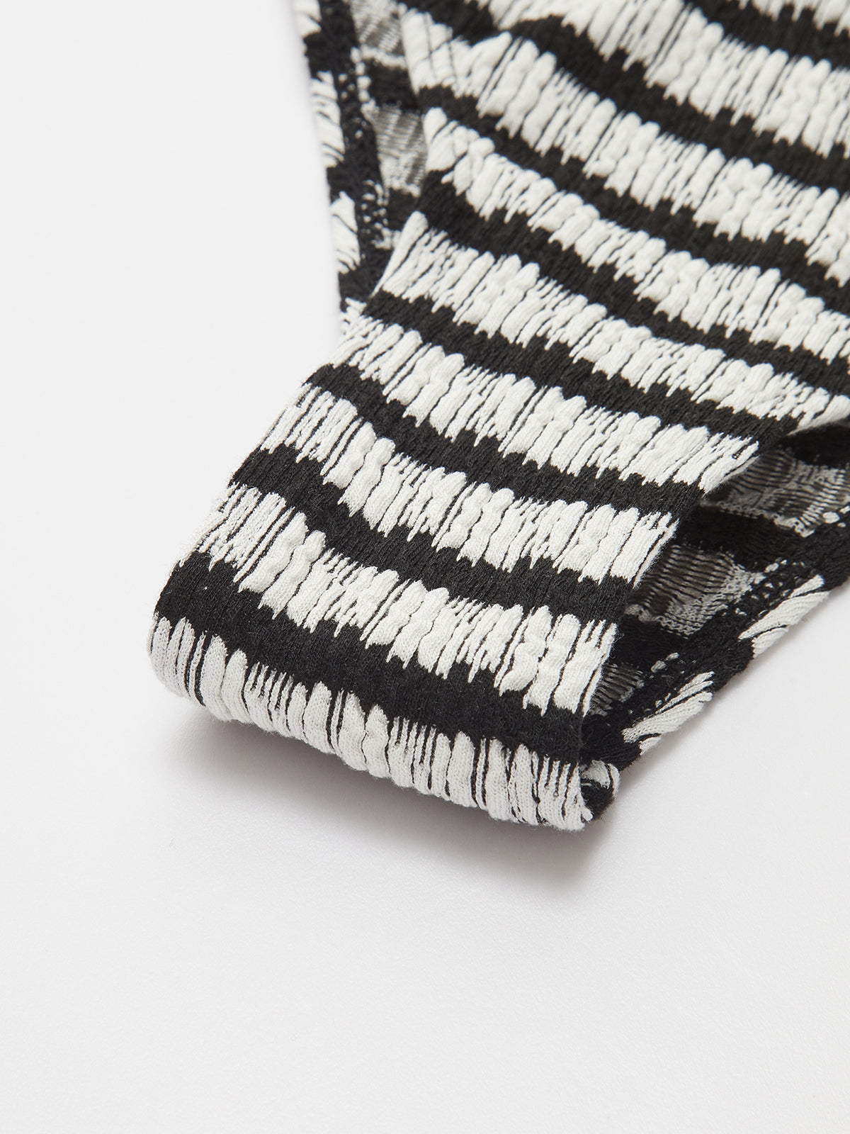 Çizgili Halter Çıkarılabilir Pedli Bikini Takımı Siyah Beyaz