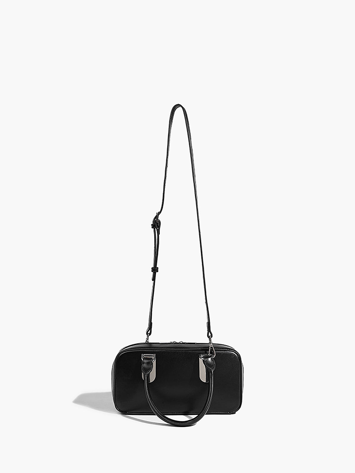 Vintage Yastık Görünümlü Tote Çanta Siyah