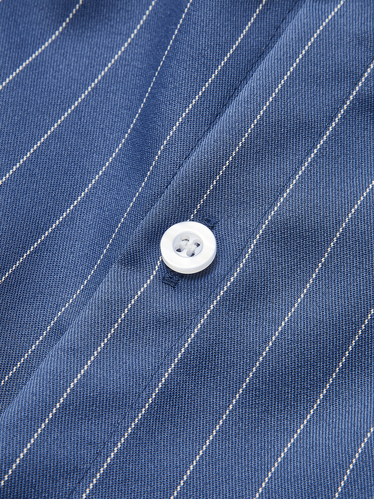 Asimetrik Çizgili Plise Yaka Elbise Lacivert Uzun Kol