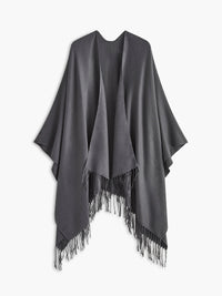 Çok Amaçlı Düz Şal Gri Oversize Kesim