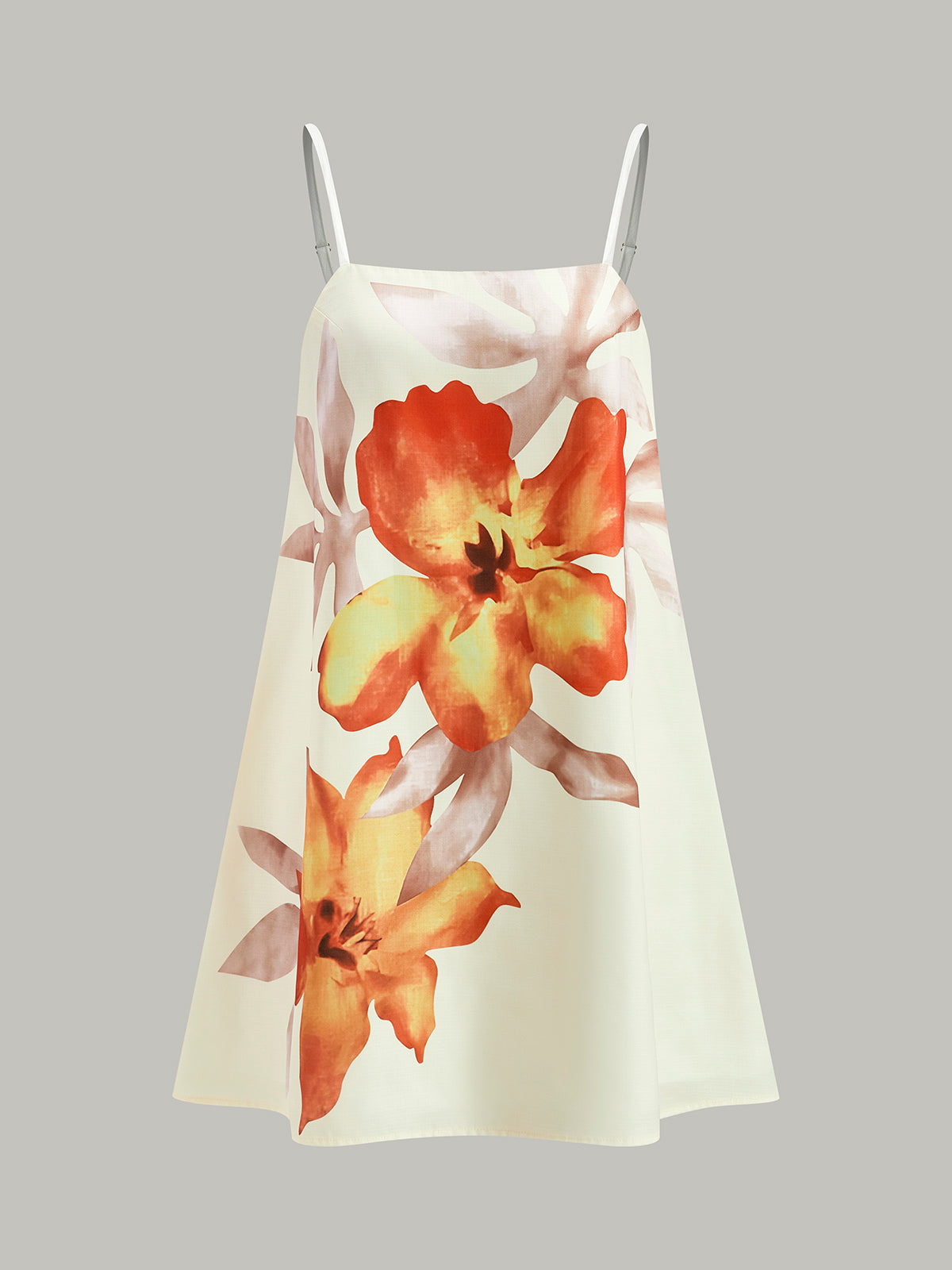 Tie-Dye Desenli Kolsuz Kısa Elbise Çok Renkli Oversized