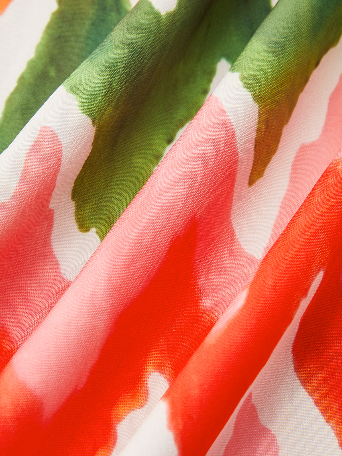 Zigzag Desenli Askılı Maxi Elbise Çok Renkli Büzgülü