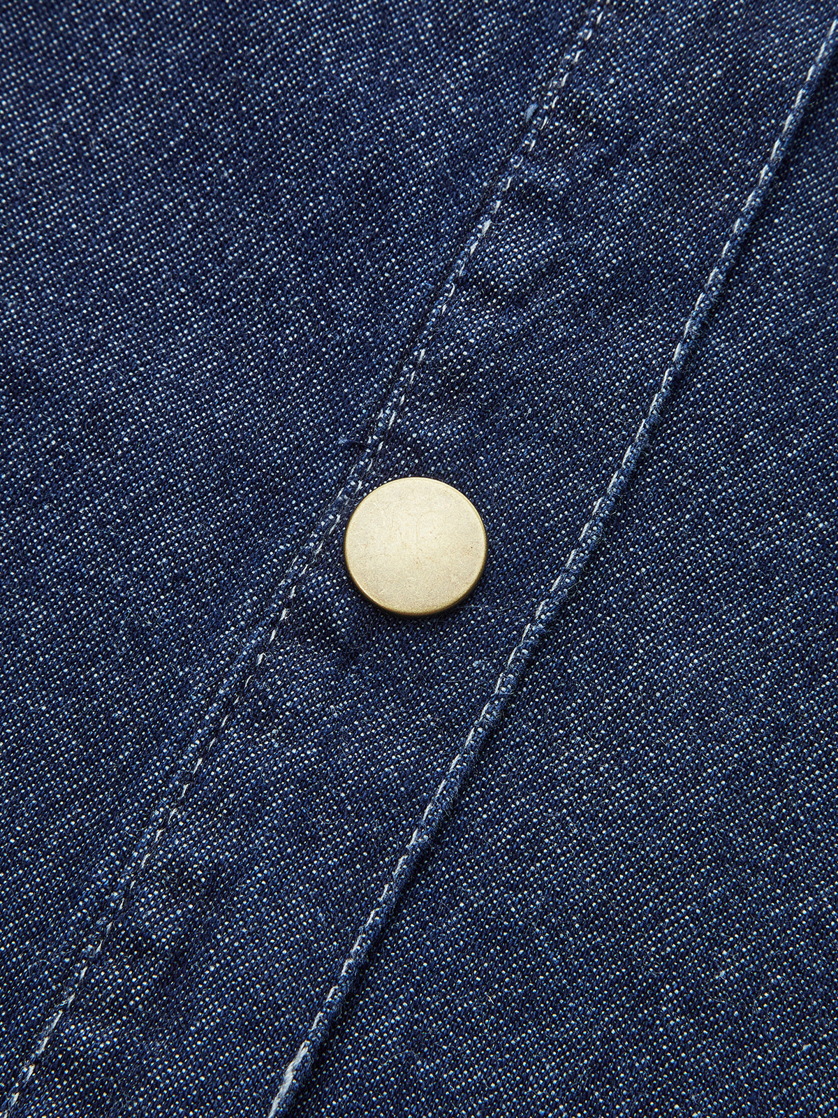 Kravat Yakalı Kot Gömlek Uzun Kol Lacivert Regular Kesim