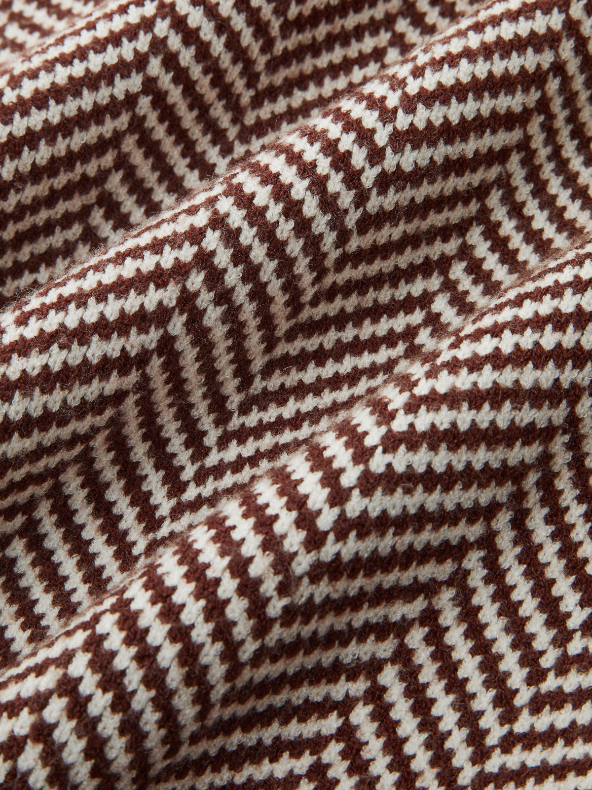 Balıksırtı Desenli Kolsuz Triko Yelek Açık Kahverengi