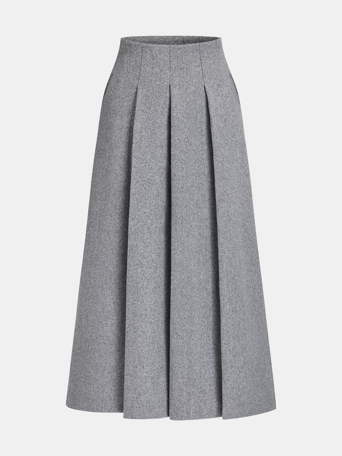 Tweed Blazer Pileli Etek Takımı Gri Regular Fit