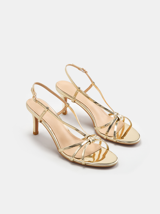 Arkası Açık  Stiletto Sandalet